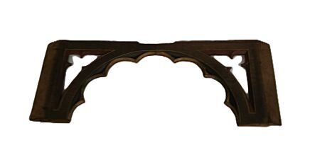 pair gothic carved wood antique boards panels trims  pediments reclaimed architectural salvaged