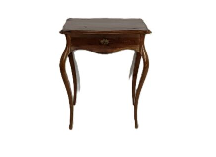 Antique Art nouveau Wood Sewing Quilting Box table Cabinet 