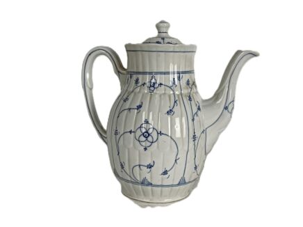 Vintage Boch Copenhagen Kopenhagen Fluted Teapot Coffee pot  Iconic Design