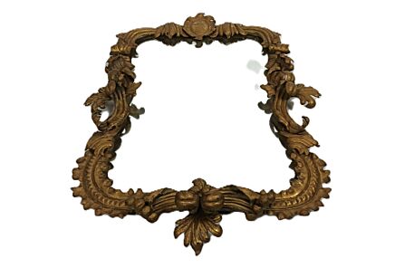 Large mirror ornate Iron frame rococo style wall hanging Gorgeous 