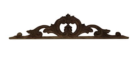antique carved wooden pediment over door trim reclaimed architectural
