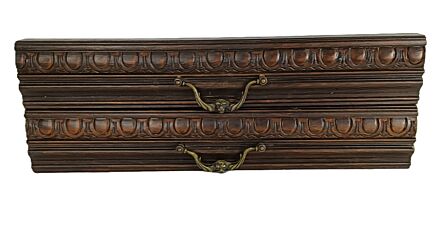 pair front of drawers  trims pediments boards ornate carved wood antique reclaimed architectural