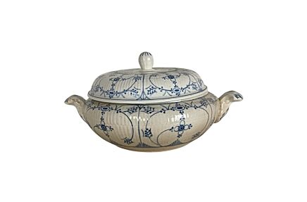 Antique Boch Copenhagen Blue & White Porcelain Serving Dish