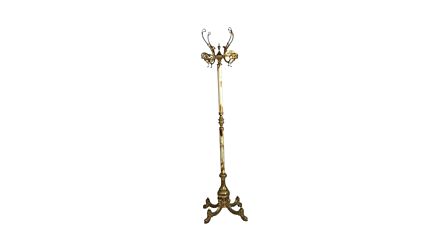 Hall Tree Vintage Eyecatcher Italy Marble Onyx Hollywood Regency Style