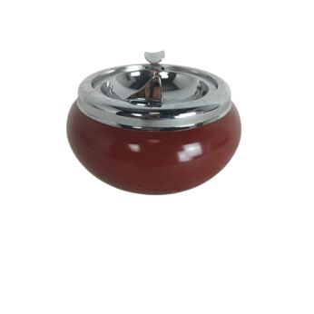 Vintage brown Smokeless Ashtray - Italy, 1960s Funky Round