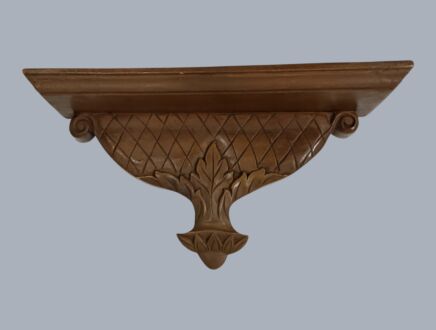Ornate Carved Wooden Vintage Wall Console Table