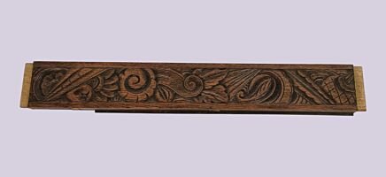 Large Antique Ornate Carved Wooden Pediment Trim - Reclaimed Architectural Board