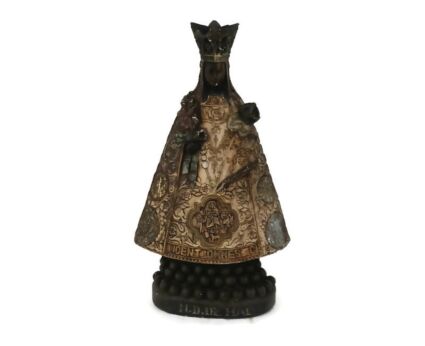 XL Impressive Black Madonna De Hal Halle Virgin Mary Statue Figurine Plaster Collector HTF