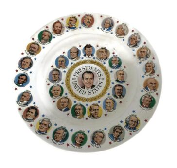 Charger Plate Collector 1970 all the presidents of the USA vintage 