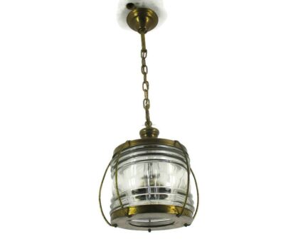 pendant Ship Lamp Clear Pressed Art glass Ceiling Light Ali Baba Style