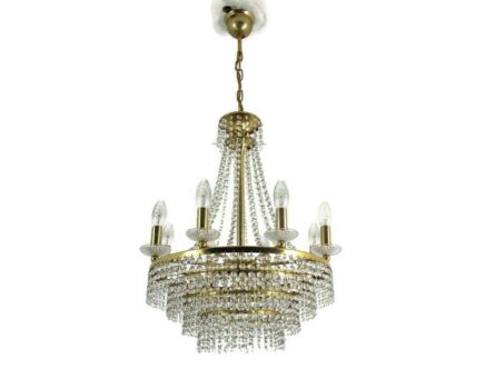 Wedding Chandelier Teardrop Beaded 9 Lights Crystal Prisms Romantic 3 Tier