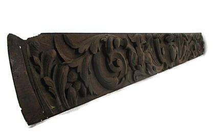 Gothic Corbel Hand Carved Wood Pediments Architectural Dragons Leafs French Antique