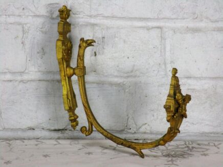 Vintage Brass Ornate Curtain Tie Backs Dragons set of two Curtain Holders Lovely
