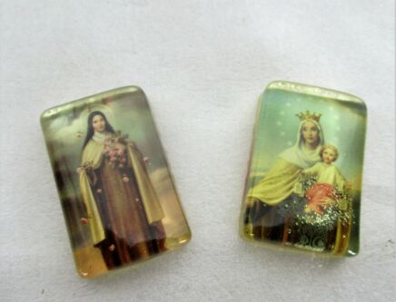Saint Therese of Lisieux Flower of Jesus Devoted Blessed Rose Petals Virgin Mary Glass picture frames lovely