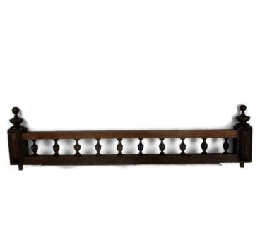 Hand Carved Oak Pediment Spindles Ornate Over door Architectural Reclaimed