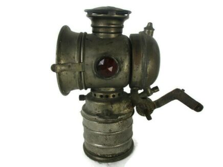 Lamp Brass Bicycle Carbide Torch Light Acetylene Antique Collector Kampioen