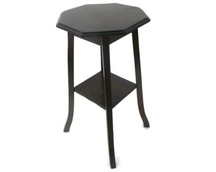 Small Art Nouveau Pedestal Table Plant Flower Stand Side Table 2 Tier Art Deco Barn Country style 19.88"
