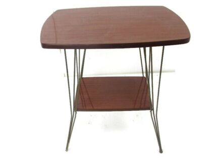 Small Vintage Authentic TV Stand Table   Mid Century Modernist Stunning Funky Rare