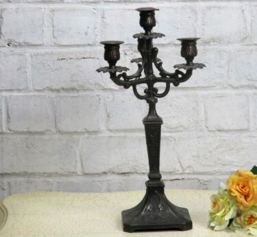 Antique Jugendstil Gorgeous Brass Ornate Candle Holder Candelabra 5 arm