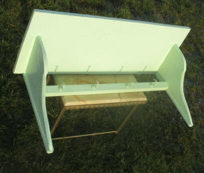 Antique Barn Statement Rustic coat Rack Authentic Painted Green