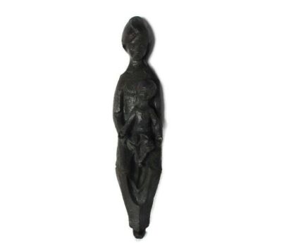 XL Wall Plaque Hanging Statue Virgin Mary Infant Child Madonna Terra Cotta Church Chapel Gorgeous 29.92"