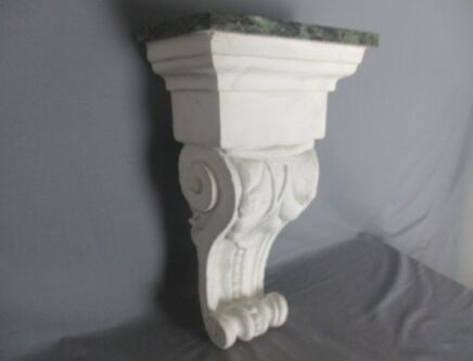 Ornate Plaster Marble Top Wall Hall Console table  Bracket Gorgeous Vintage