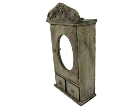 Kitchen Medicine Apothecary Wood Apothecary Bathroom Hanging Cabinet Barn Country Style ceruser