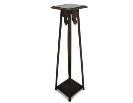 Art Nouveau Deco Pedestal Table Plant Flower Stand Side Table Two Tier Barn Country style 31.69"