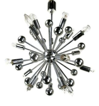 Mid Century Atomic Sputnik Cinema Chandelier 20 Lights era Kaiser Sciolari HTF