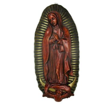 Large Wall Hanging Virgin Mary Infant Child Wall Plaque Hanging Decoration Resin