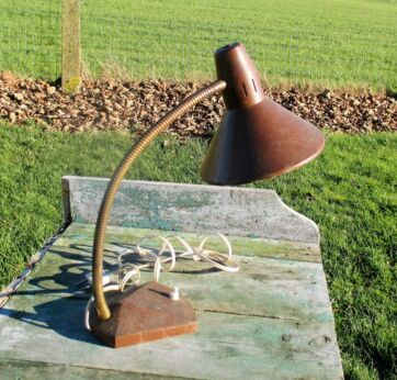Vintage Bauhaus Modernist Table Desk Lamp Mid Century Adjustable