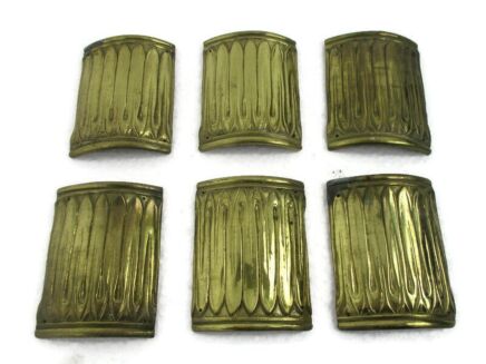 6 pcs Antique Cast Brass Furniture Trim Hardware Reclaimed