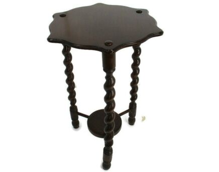 Barley Twist Tripod Side Display Table Pedestal Plant Bonsai Stand Country Barn Farmhouse style