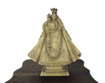 Statue Our Lady of Ten Doorn OLV Virgin Mary Infant Jesus Collector Extremely HT