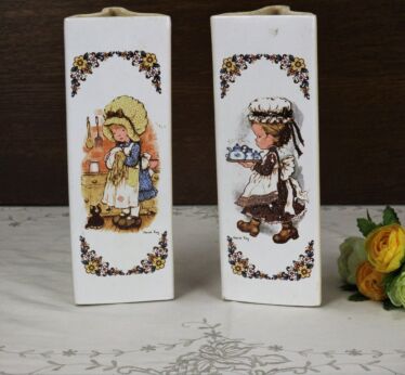 Couple Ceramic Hanging Humidifiers Radiator Dry Air Moister Sarah Kay Lovely