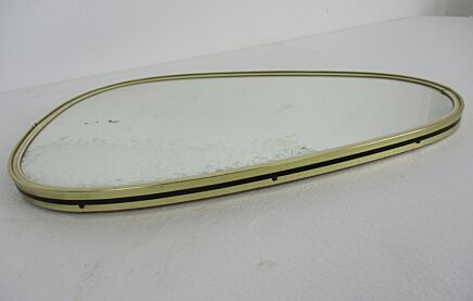 Ornate Oval Wood Wall Hanging Mirror Romantic Retro Vintage Vanity Bathroom