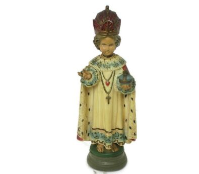 XL Statue Infant of Prague Infant Jesus Santo Nino Plaster Chapel Collector WOW