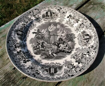 Hannibal passing the Alps Porcelain Plate Charger Societe Maestricht
