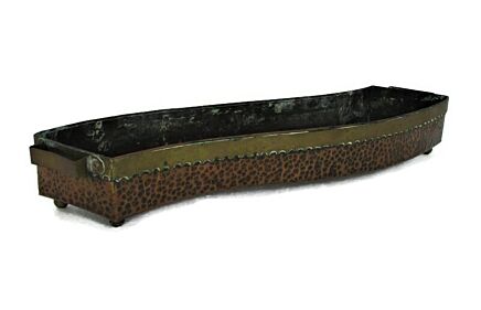Ornate brass Copper Planter Jardiniere Funky Dinant Maudoux Belgium Rare