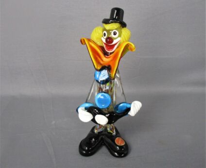 Vintage Italian Murano Art Glass Clown  Funky   Rare