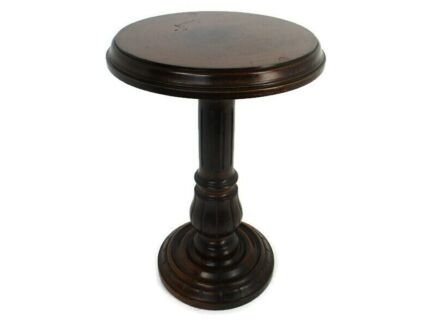 Wooden Side Wine Display Table Pedestal Plant Bonsai Flower Stand Barn Country