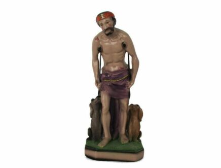 Saint Lazarus of Bethany saint for Sinners Statue Plaster Figurine Extremely Rare