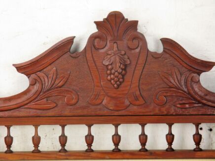 Large Gorgeous Hand Carved Wooden Pediment Overdoor Ornamental Architectural