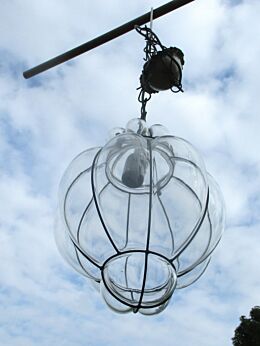 Vintage Caged Chandelier Alibaba Style Glass Ceiling Light Lamp Wrought Iron