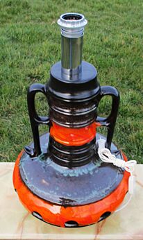 vintage " Walter Gerhaerds Keramik " soendgen West Germany floor lamp Foot space age 60s 70s