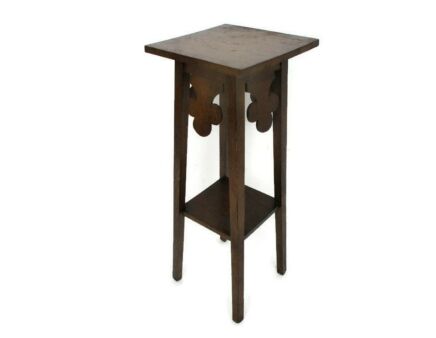 Art Nouveau Style Pedestal Table Plant Flower Stand Side Table Art Deco barn Country Farmhouse style 23.42"