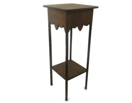 Art Nouveau Pedestal Table Plant Flower Stand Side Table 2 Tier Art Deco Barn Country style