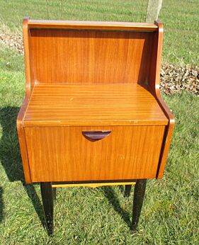 Vintage Nightstand Teak Mid Century Danish Modern style End table Nice