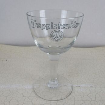 Westmalle Trappist Belgian Ale Stemmed 0.33L Chalice Beer Glass Collector HTF