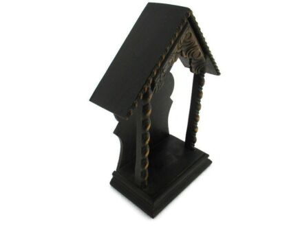 hand Carved Wooden Chapel Niche for Statue Ornate Gorgeous Vintage